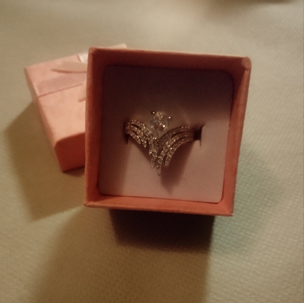 Faux Diamond Ring